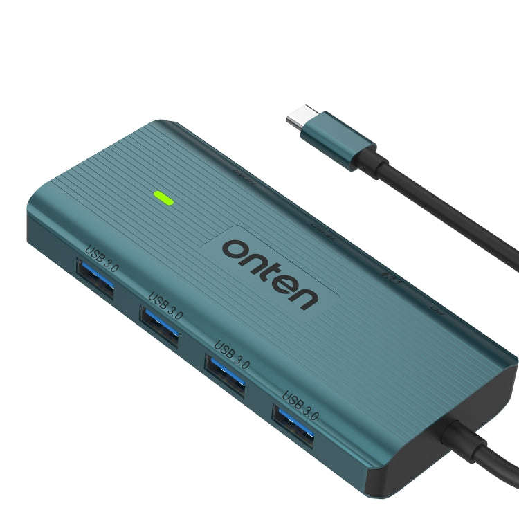 Onten UC962 10 in 1 USB-C / Type-C Multi-function HUB Docking Station(Green)