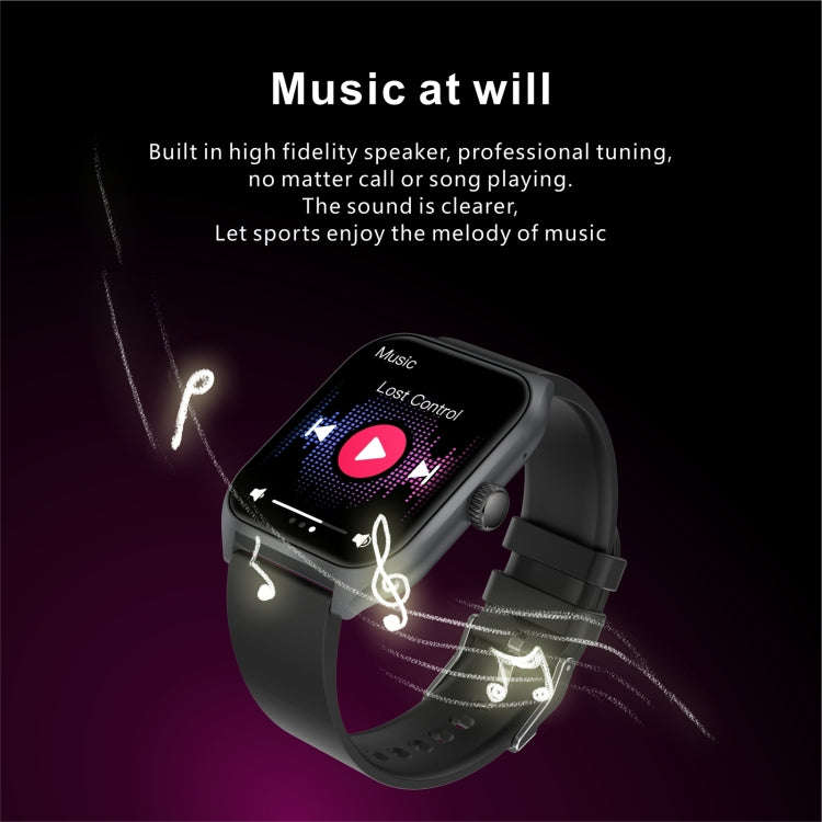 Qx5 1.96 inch BT5.2 Smart Sport Watch, Support Bluetooth Call / Sleep / Blood Oxygen / Temperatur...