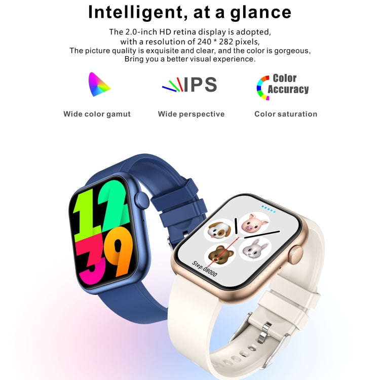QX7 Pro 2.0 inch BT5.2 Smart Sport Watch, Support Bluetooth Call / Sleep / Blood Sugar / Blood Ox...