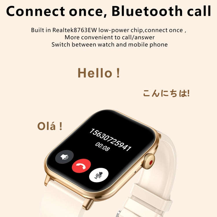 QX9 1.96 inch BT5.2 Smart Sport Watch, Support Bluetooth Call / Sleep / Blood Oxygen / Heart Rate...