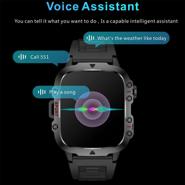 QX11 1.96 inch BT5.2 Smart Sport Watch, Support Bluetooth Call / Sleep / Blood Oxygen / Heart Rat...