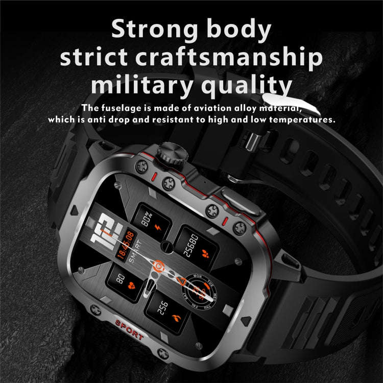 QX11 1.96 inch BT5.2 Smart Sport Watch, Support Bluetooth Call / Sleep / Blood Oxygen / Heart Rat...
