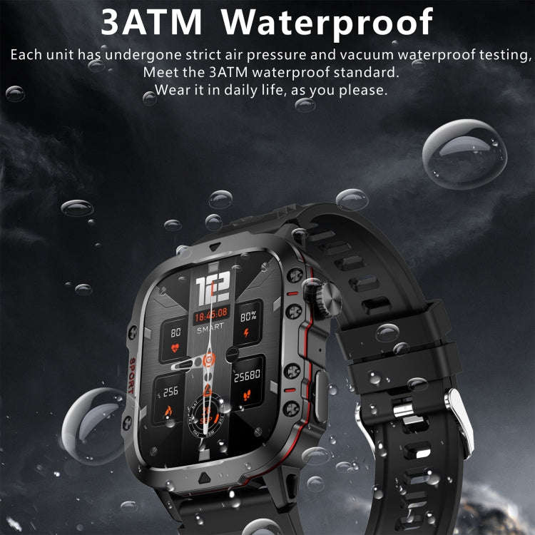 QX11 1.96 inch BT5.2 Smart Sport Watch, Support Bluetooth Call / Sleep / Blood Oxygen / Heart Rat...
