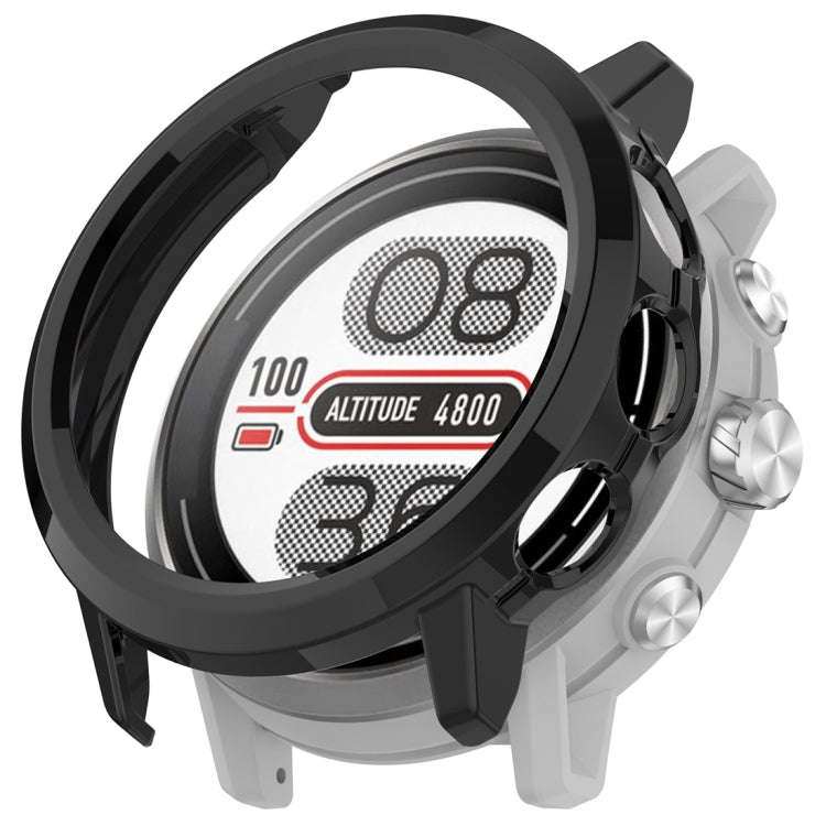 For Coros Apex 2 Half Coverage Hollow PC Watch Protective Case(Black)