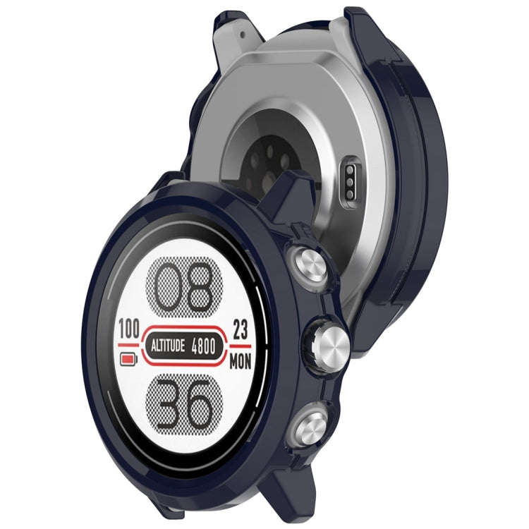 For Coros Apex 2 Half Coverage Hollow PC Watch Protective Case(Ink Blue)
