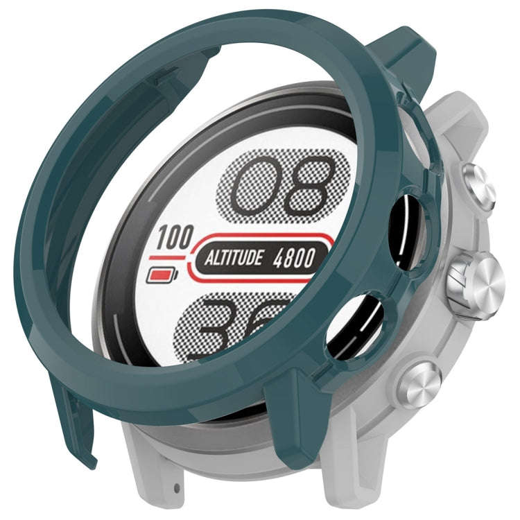 For Coros Apex 2 Half Coverage Hollow PC Watch Protective Case(Pine Green)