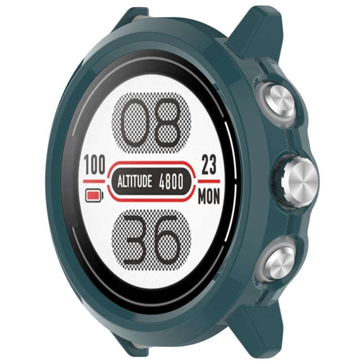 For Coros Apex 2 Half Coverage Hollow PC Watch Protective Case(Pine Green)