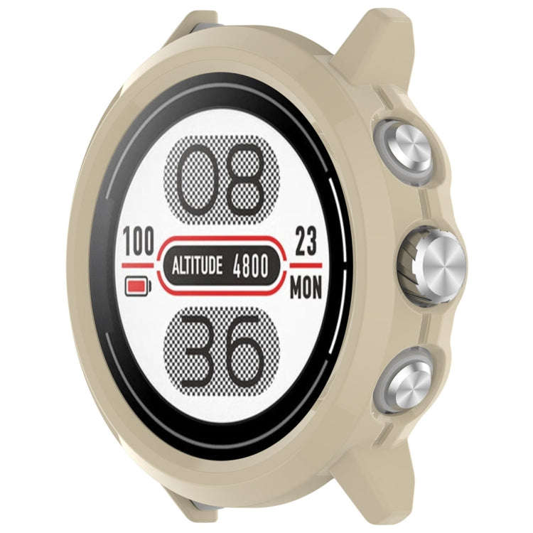 For Coros Apex 2 Half Coverage Hollow PC Watch Protective Case(Ivory White)