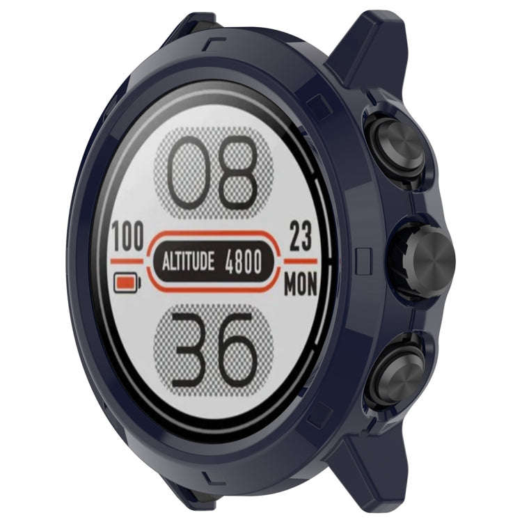 For Coros Apex 2 Pro Half Coverage Hollow PC Watch Protective Case(Ink Blue)