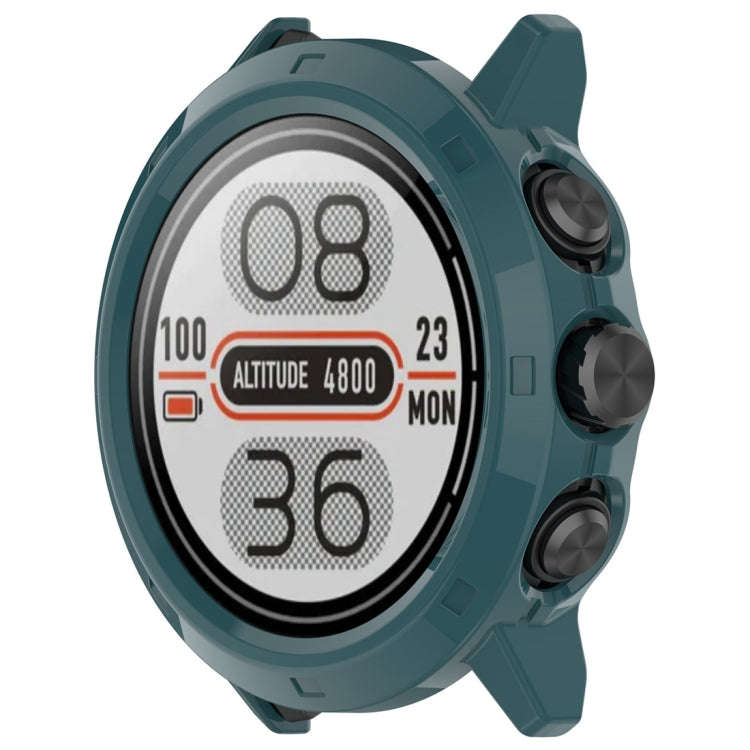 For Coros Apex 2 Pro Half Coverage Hollow PC Watch Protective Case(Pine Green)