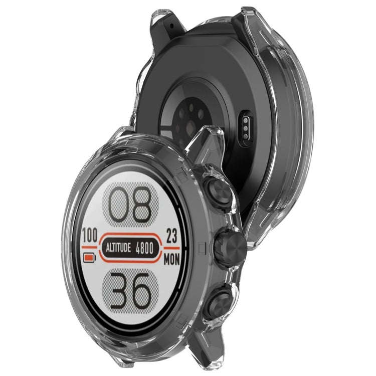 For Coros Apex 2 Pro Half Coverage Hollow PC Watch Protective Case(Transparent)