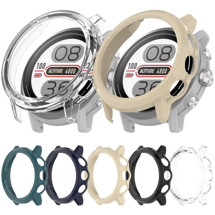 For Coros Apex 2 Pro Half Coverage Hollow PC Watch Protective Case(Ivory White)