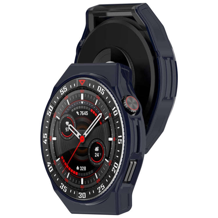 For Huawei Watch GT3 SE Half Coverage Hollowed PC Watch Protective Case(Ink Blue)