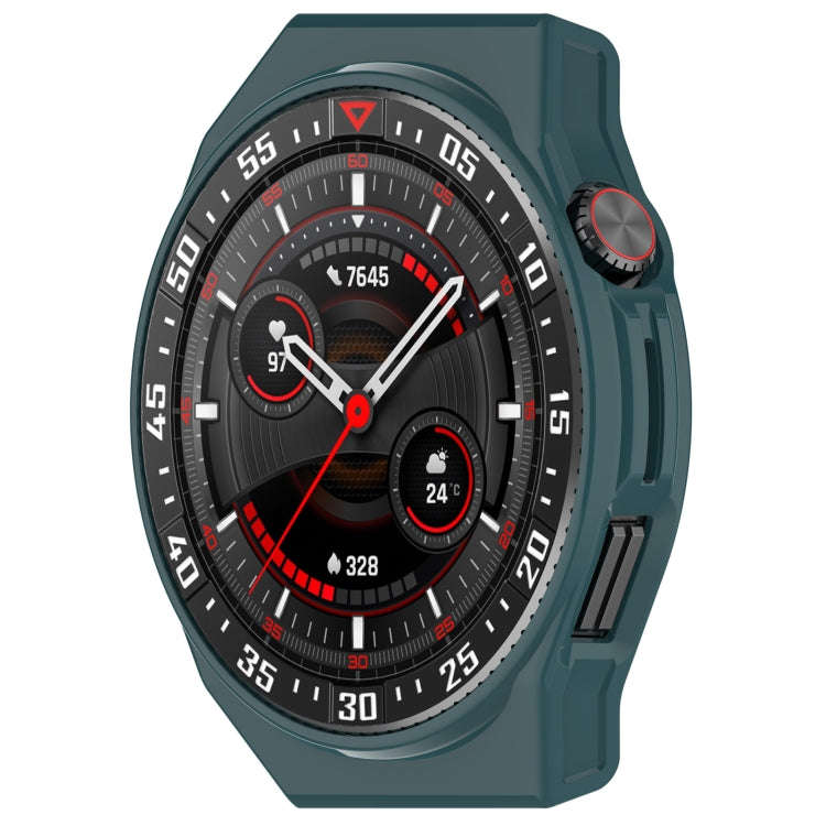 For Huawei Watch GT3 SE Half Coverage Hollowed PC Watch Protective Case(Pine Green)