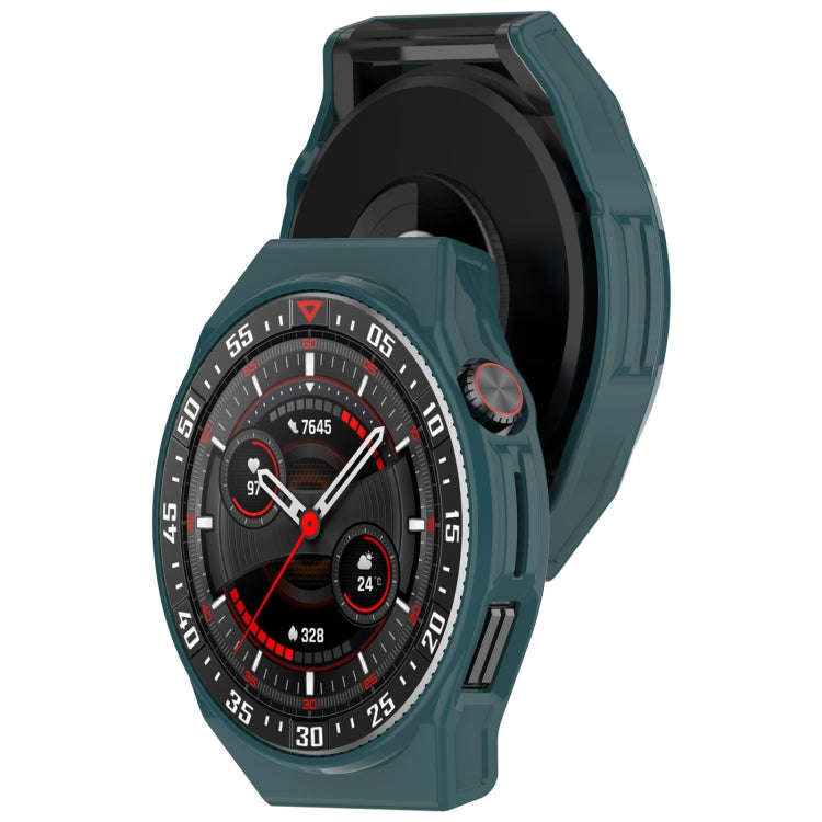 For Huawei Watch GT3 SE Half Coverage Hollowed PC Watch Protective Case(Pine Green)