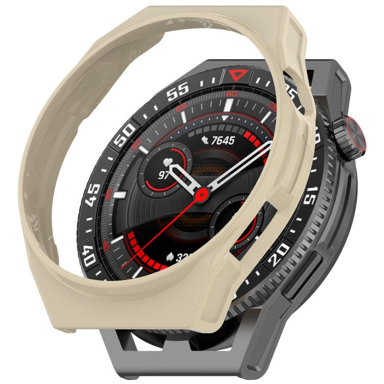 For Huawei Watch GT3 SE Half Coverage Hollowed PC Watch Protective Case(Ivory White)
