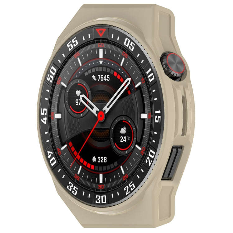 For Huawei Watch GT3 SE Half Coverage Hollowed PC Watch Protective Case(Ivory White)