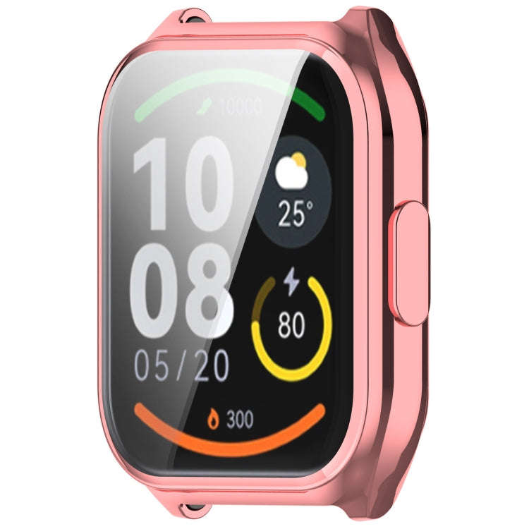 For Xiaomi HayLou Smart Watch 2 Pro Full Coverage TPU Electroplated Watch Protective Case(Pink Gold)