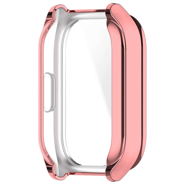 For Xiaomi HayLou Smart Watch 2 Pro Full Coverage TPU Electroplated Watch Protective Case(Pink Gold)