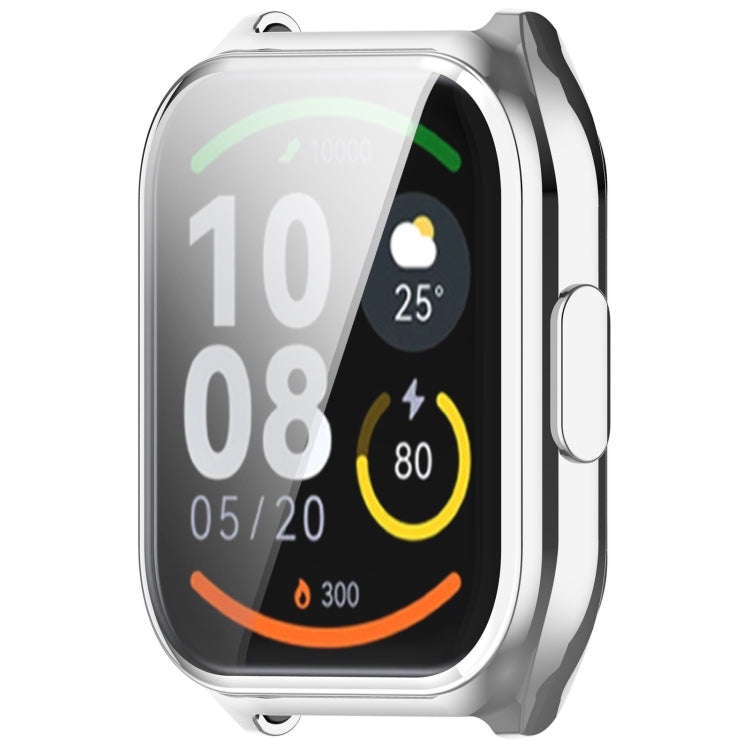 For Xiaomi HayLou Smart Watch 2 Pro Full Coverage TPU Electroplated Watch Protective Case(Silver)