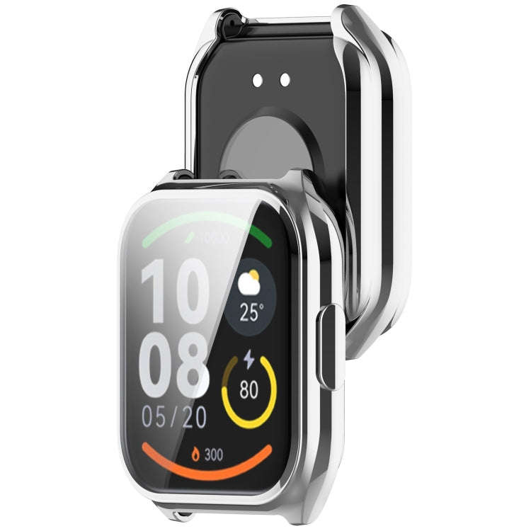 For Xiaomi HayLou Smart Watch 2 Pro Full Coverage TPU Electroplated Watch Protective Case(Silver)