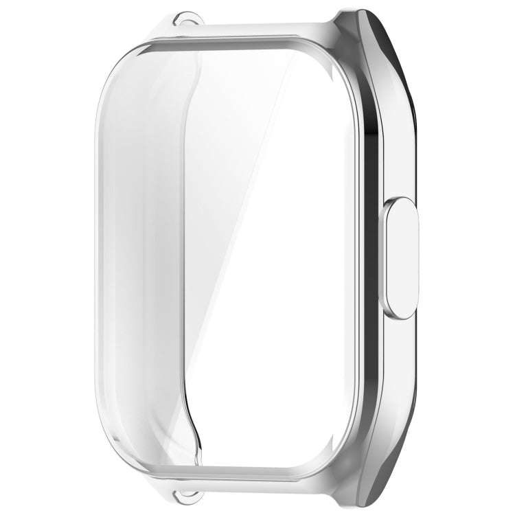 For Xiaomi HayLou Smart Watch 2 Pro Full Coverage TPU Electroplated Watch Protective Case(Silver)