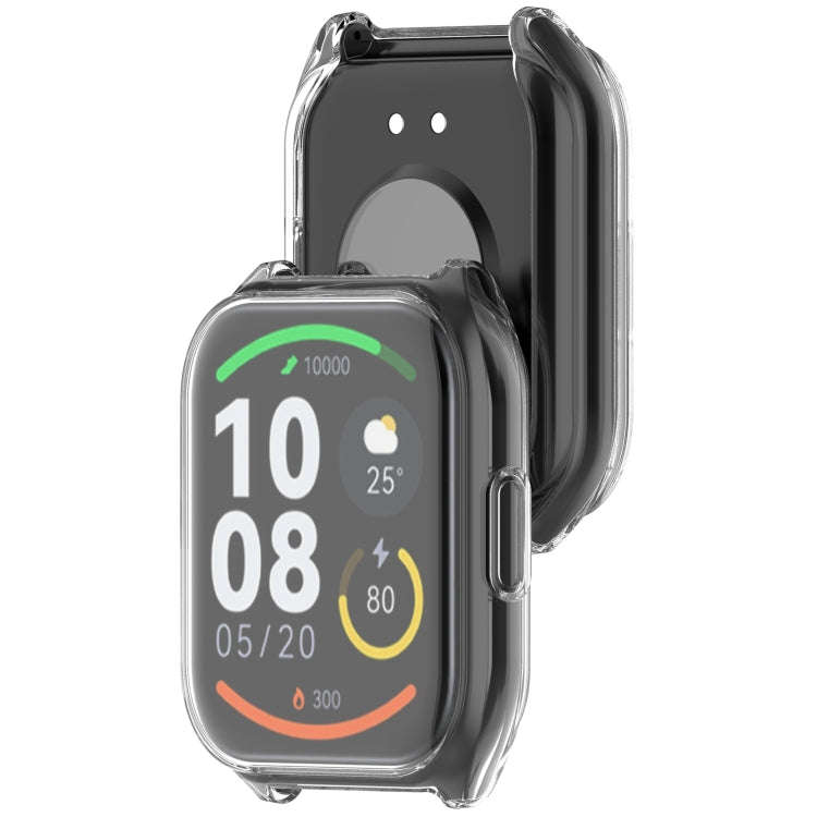 For Xiaomi HayLou Smart Watch 2 Pro Full Coverage TPU Electroplated Watch Protective Case(Transpa...