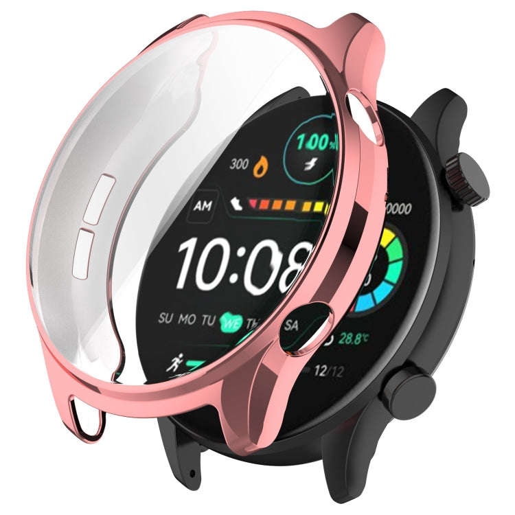 For Xiaomi HayLou RT3 / Solar Plus LS16 Full Coverage TPU Electroplated Watch Protective Case(Pin...