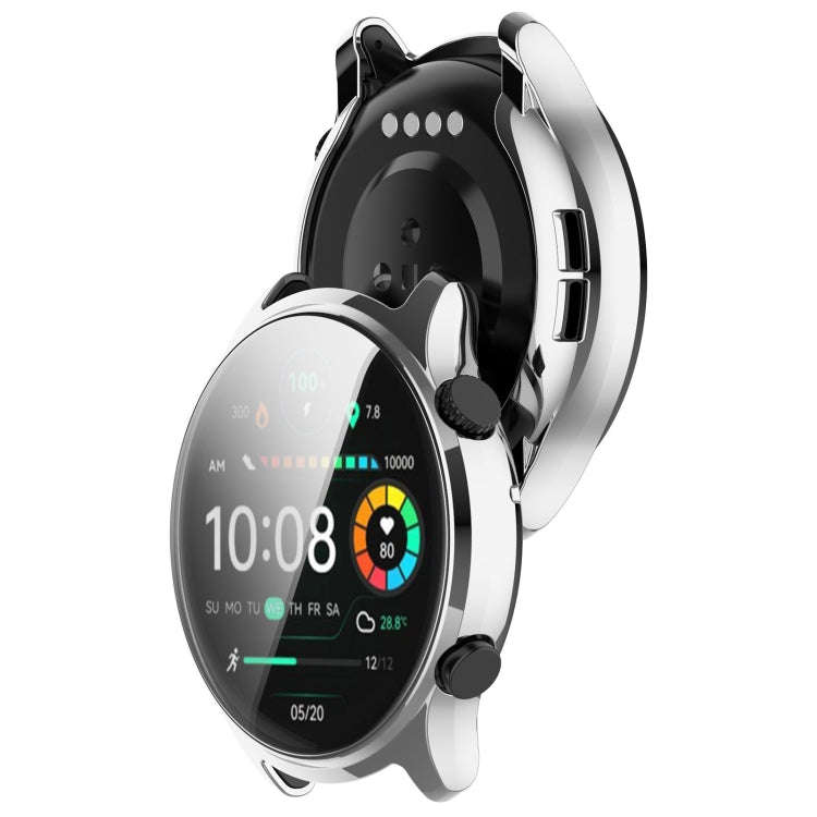 For Xiaomi HayLou RT3 / Solar Plus LS16 Full Coverage TPU Electroplated Watch Protective Case(Sil...
