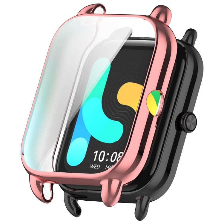 For Xiaomi HayLou RS4 Plus LS11 / LS12 Full Coverage TPU Electroplated Watch Protective Case(Pink...