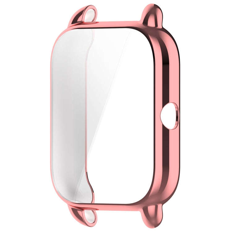 For Xiaomi HayLou RS4 Plus LS11 / LS12 Full Coverage TPU Electroplated Watch Protective Case(Pink...