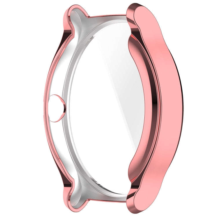 For Xiaomi HayLou Solar Lite Full Coverage TPU Electroplated Watch Protective Case(Pink Gold)
