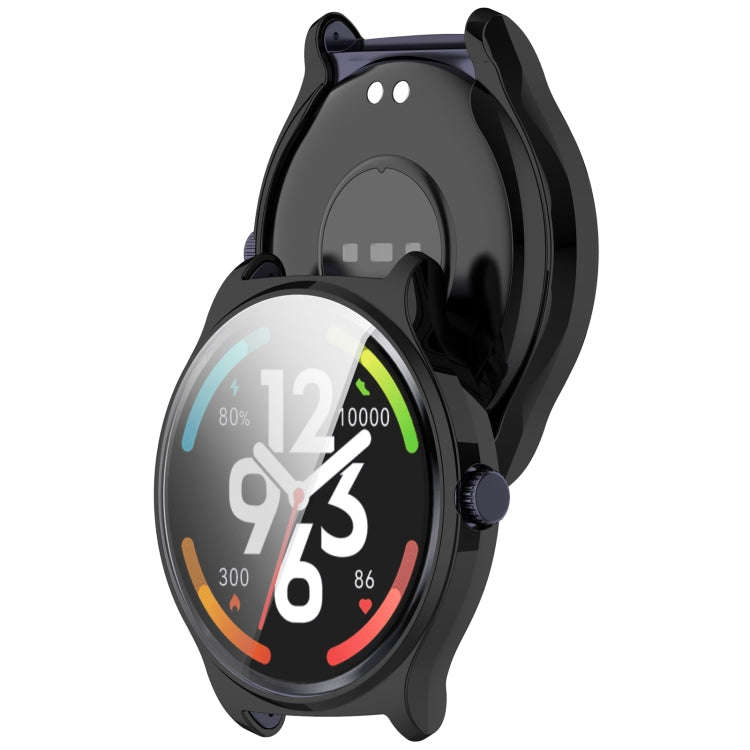 For Xiaomi HayLou Solar Lite Full Coverage TPU Electroplated Watch Protective Case(Black)