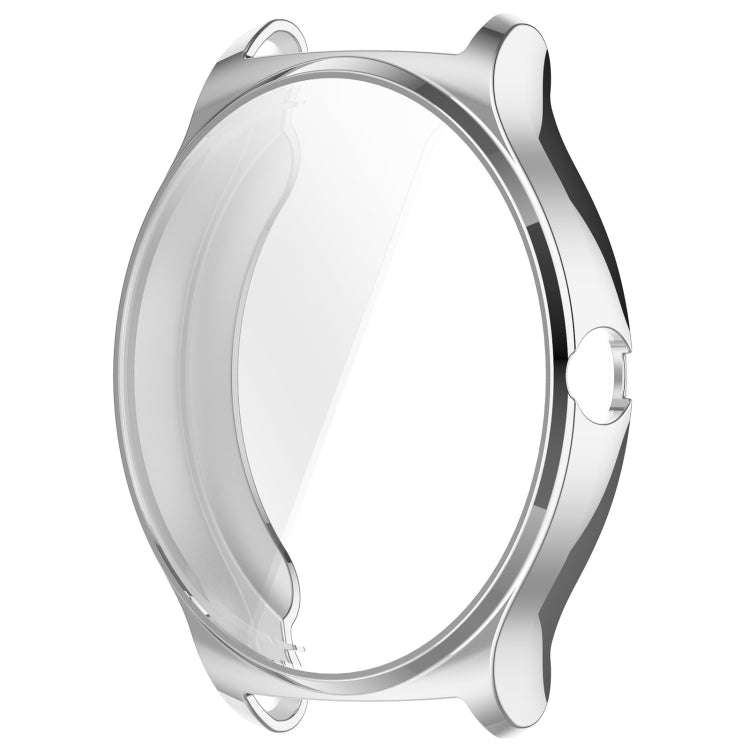 For Xiaomi HayLou Solar Lite Full Coverage TPU Electroplated Watch Protective Case(Silver)