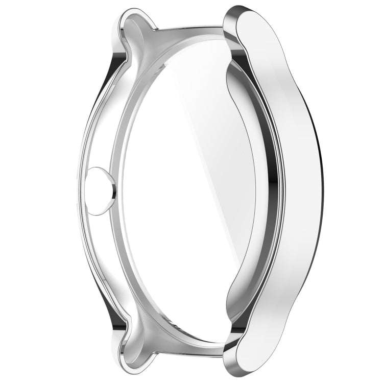 For Xiaomi HayLou Solar Lite Full Coverage TPU Electroplated Watch Protective Case(Silver)