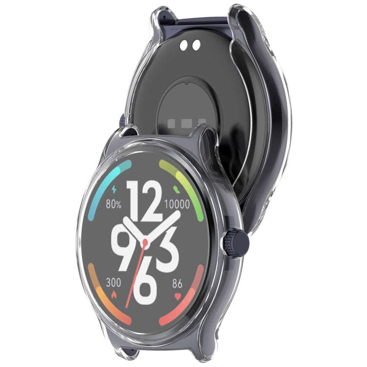 For Xiaomi HayLou Solar Lite Full Coverage TPU Electroplated Watch Protective Case(Transparent)