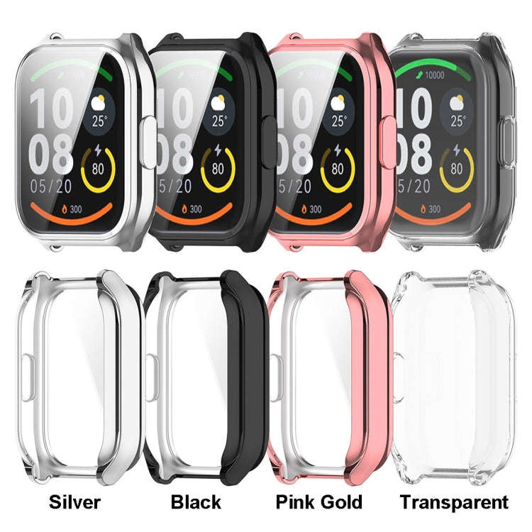For Xiaomi HayLou Smart Watch 2 Pro Full Coverage TPU Electroplated Watch Protective Case(Pink Gold)