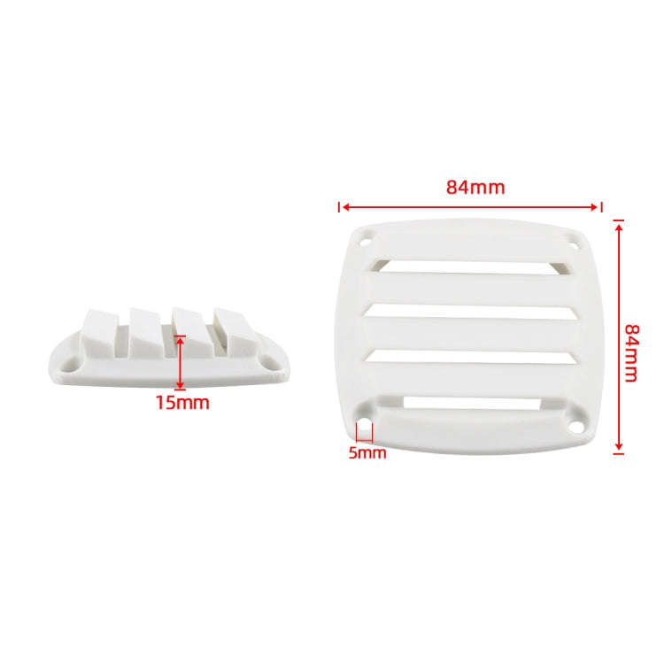 Yacht / RV 85mm Louvered Vents(White)
