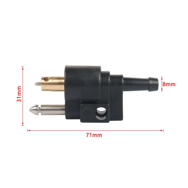 8mm Outboard External Oil Pipe Male Connector 6G1-24305-05(Black)