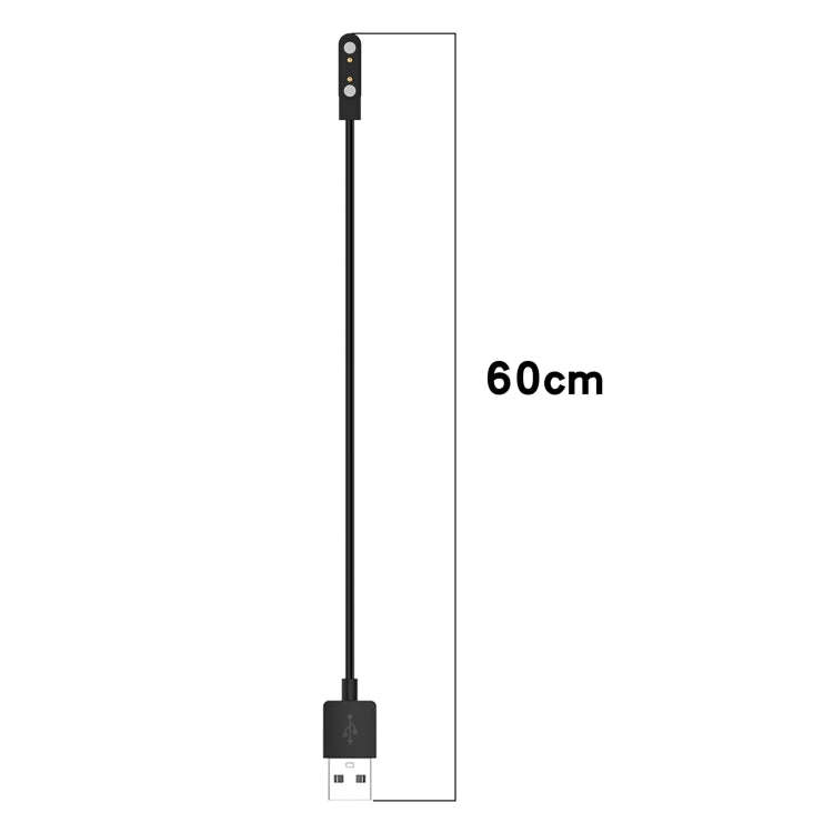 For Xiaomi HayLou Solar Plus LS16 Smart Watch Magnetic Charging Cable, Length: 60cm(Black)