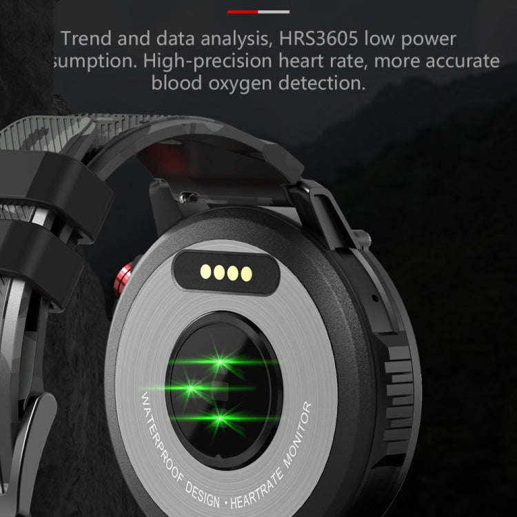 C22 1.6 inch Round Screen Bluetooth Smart Watch, Support Health Monitoring & 24 Sports Modes(Black)