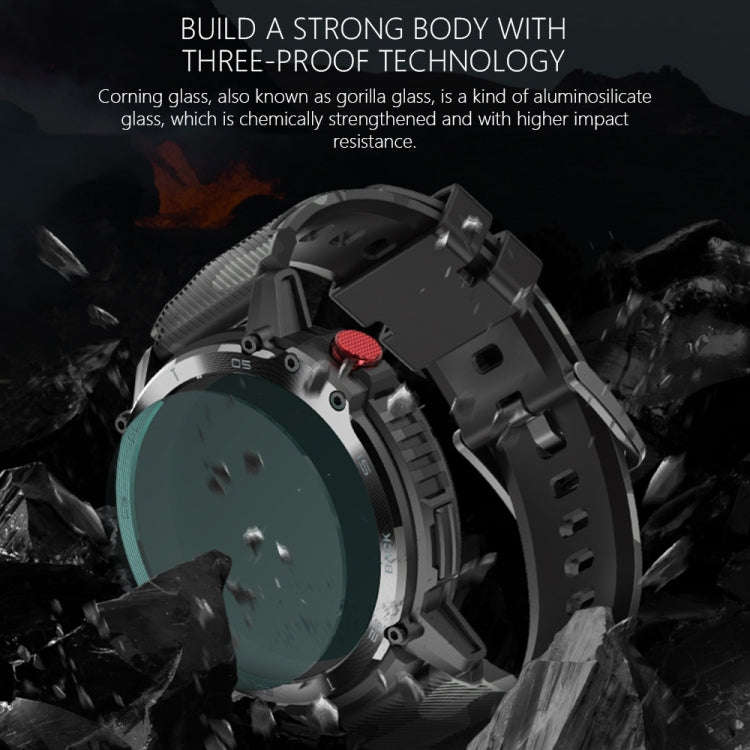 C22 1.6 inch Round Screen Bluetooth Smart Watch, Support Health Monitoring & 24 Sports Modes(Black)