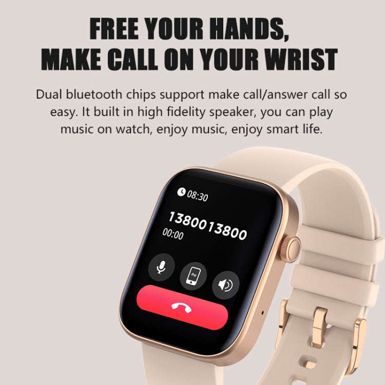 P43 1.8 inch TFT Screen Bluetooth Smart Watch, Support Heart Rate Monitoring & 100+ Sports Modes(...