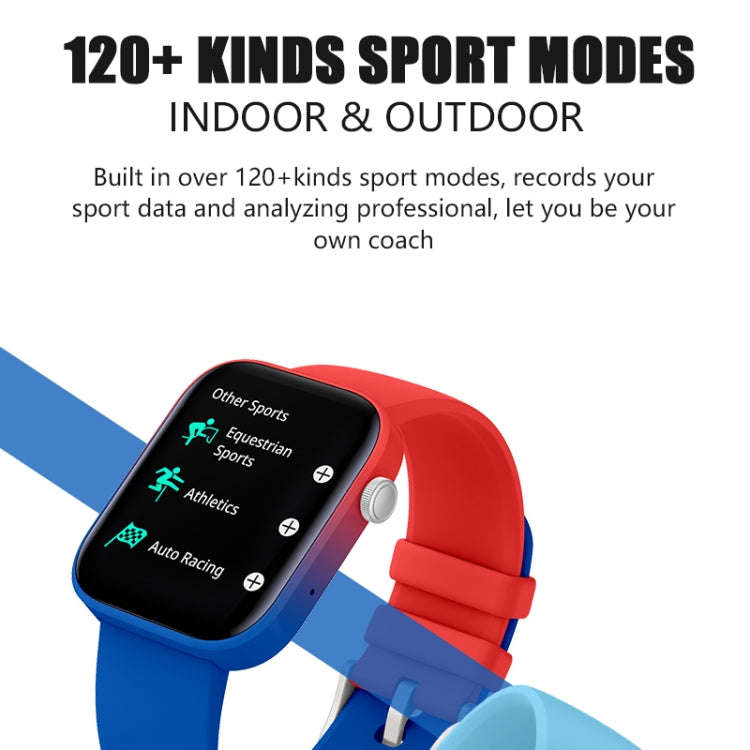 P43 1.8 inch TFT Screen Bluetooth Smart Watch, Support Heart Rate Monitoring & 100+ Sports Modes(...