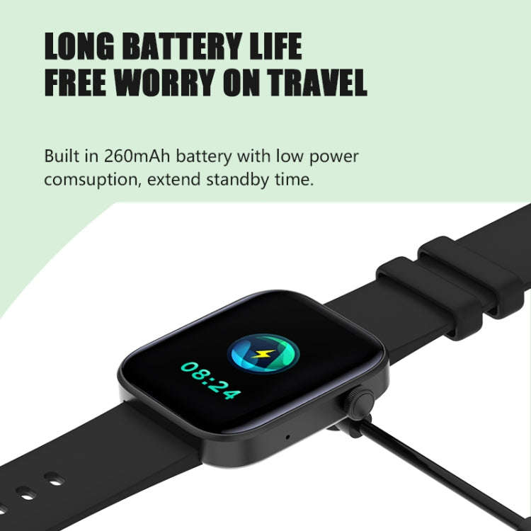 P43 1.8 inch TFT Screen Bluetooth Smart Watch, Support Heart Rate Monitoring & 100+ Sports Modes(...