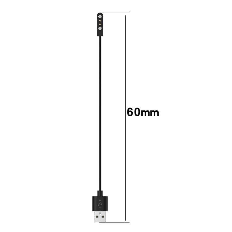 For OnePlus Nord Watch Smart Watch Magnetic Charging Cable, Length:60cm(Black)