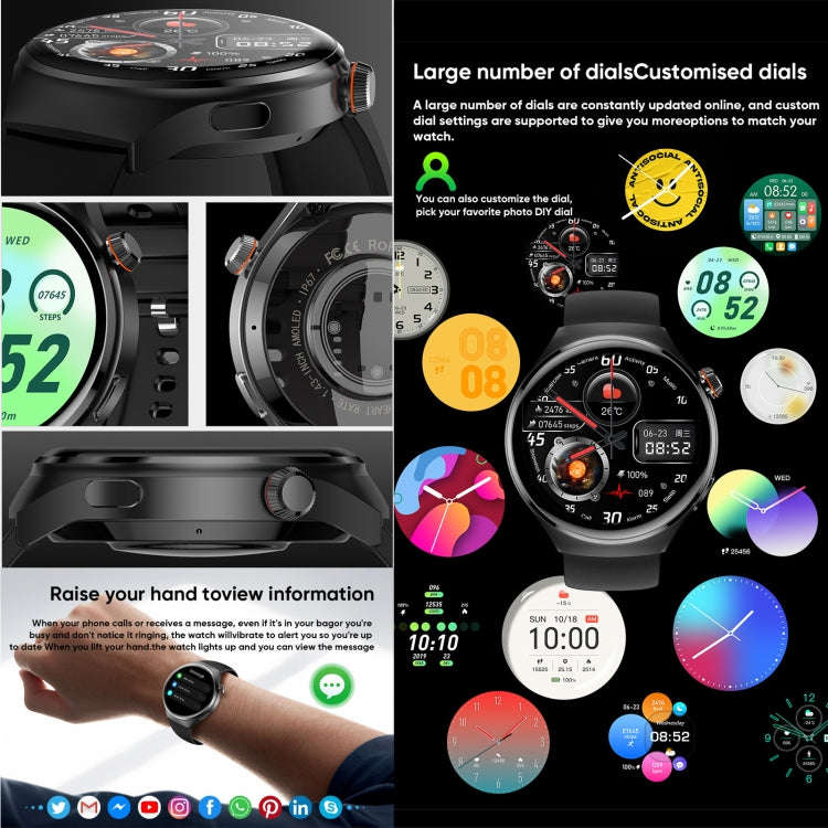 MT26 Smart Watch 1.43 inch AMOLED Bracelet, Support Bluetooth Call / Blood Pressure / Blood Oxyge...