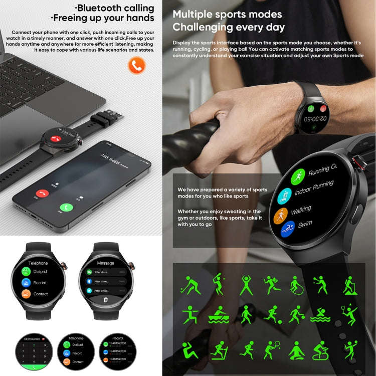 MT26 Smart Watch 1.43 inch AMOLED Bracelet, Support Bluetooth Call / Blood Pressure / Blood Oxyge...