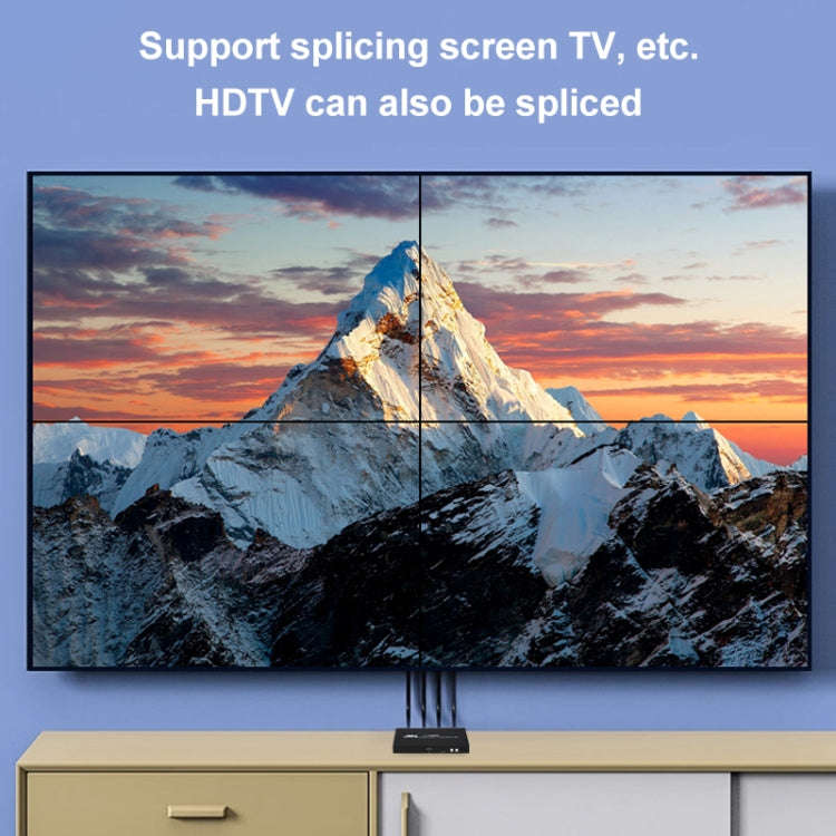 XP03 4K 2x2 HDMI Video Wall Controller Multi-screen Splicing Processor, Style:Playback Version(EU...