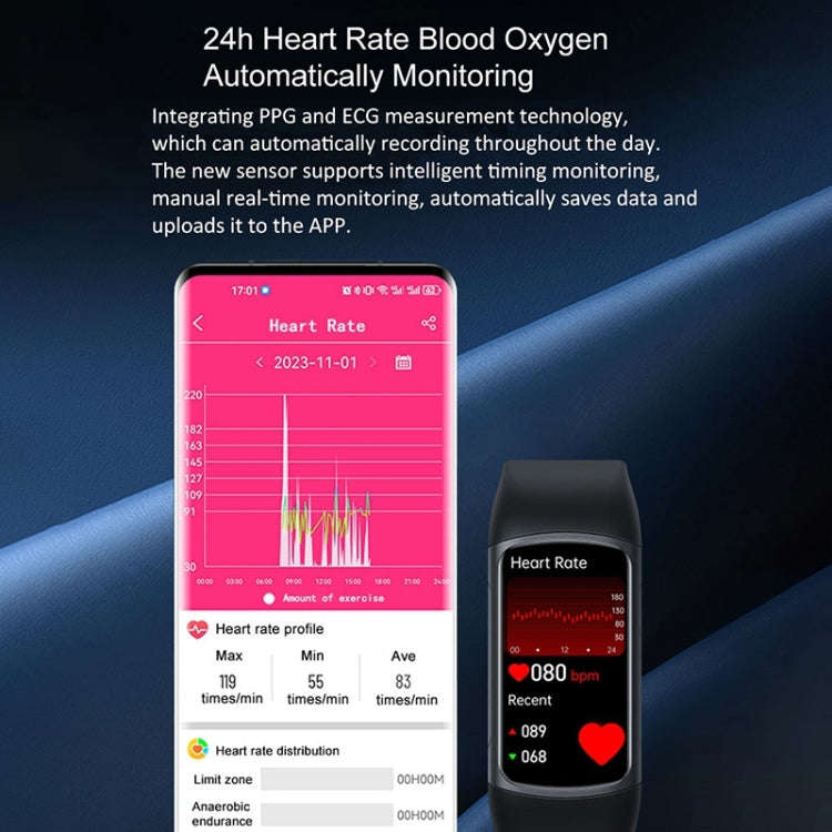 H8 1.47 inch Color Screen Smart Bracelet, Supports Bluetooth Call / Blood Oxygen Monitoring(Blue)